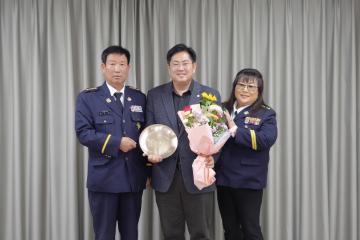 보개면 의용소방대 감사패 수여식