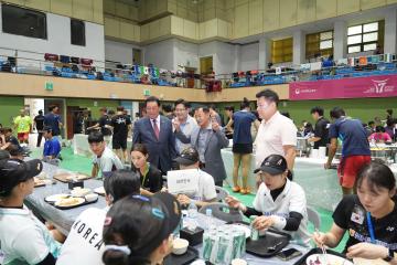 제17회 안성 세계소프트테니스선수권대회 선수격려 및 결승전 응원