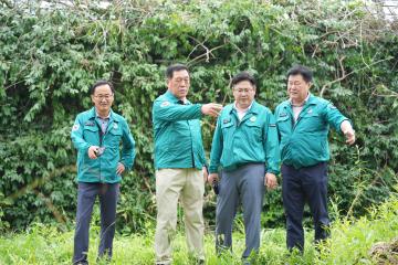 금석천 물고기떼죽음 긴급 현장방문